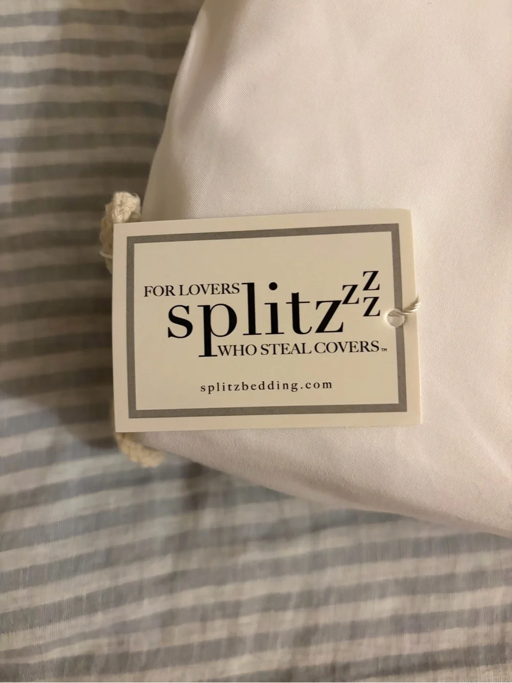 Splitz White Microfiber Bedding Cover - Soft Brushed Finish BRAND NEW UNOPENED